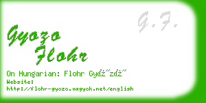 gyozo flohr business card